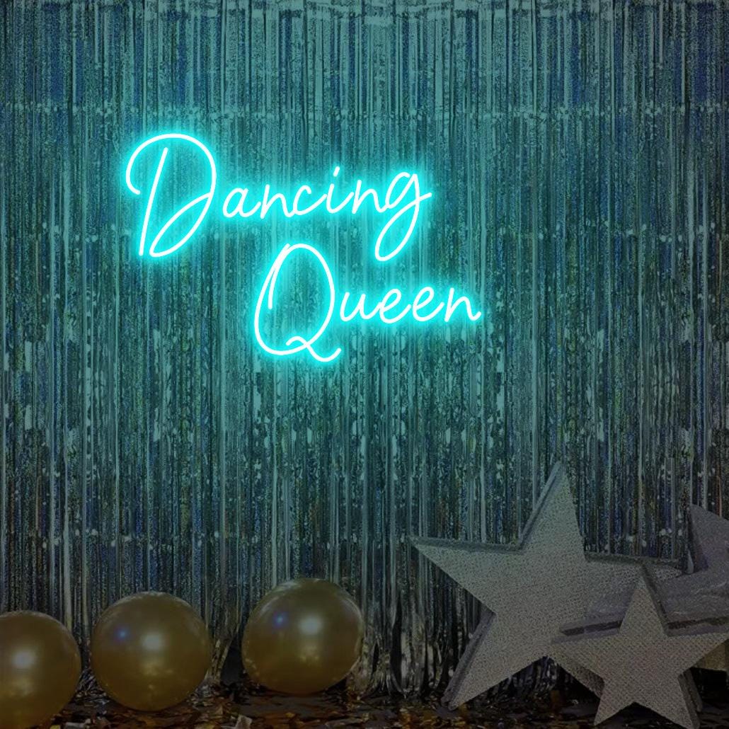 Dancing Queen Sign Neon Light, Dancing Party Backdrop Decor, Disco Theme Party Led Sign, Disco Birthday Party Neon Light, Party Decorations
