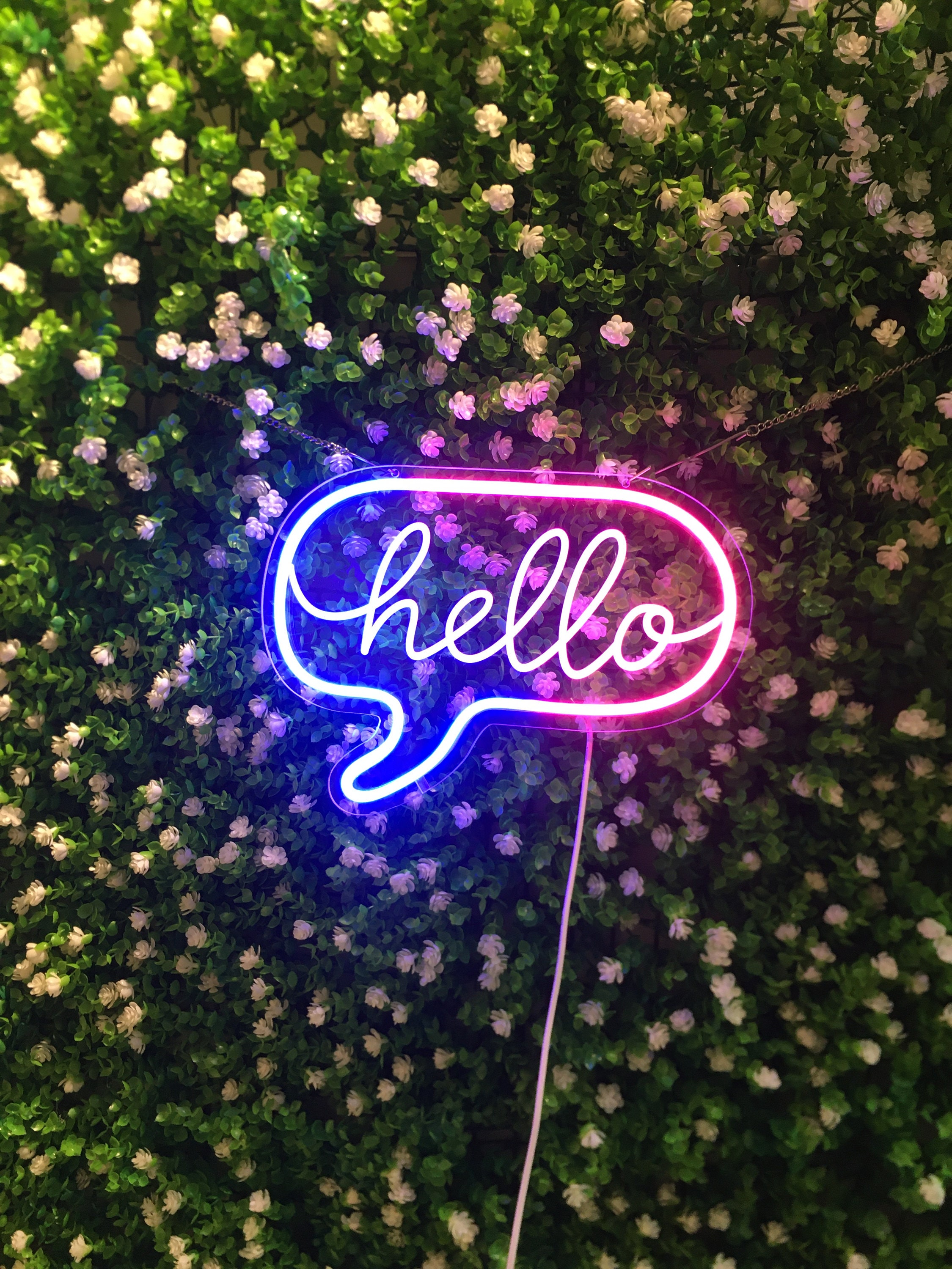 Neon Sign Light Hello Led USB 5v Personalized Birthday Decoration Room Bar Home Bedroom Party Wall Decor Neon Mural Ornament Gift