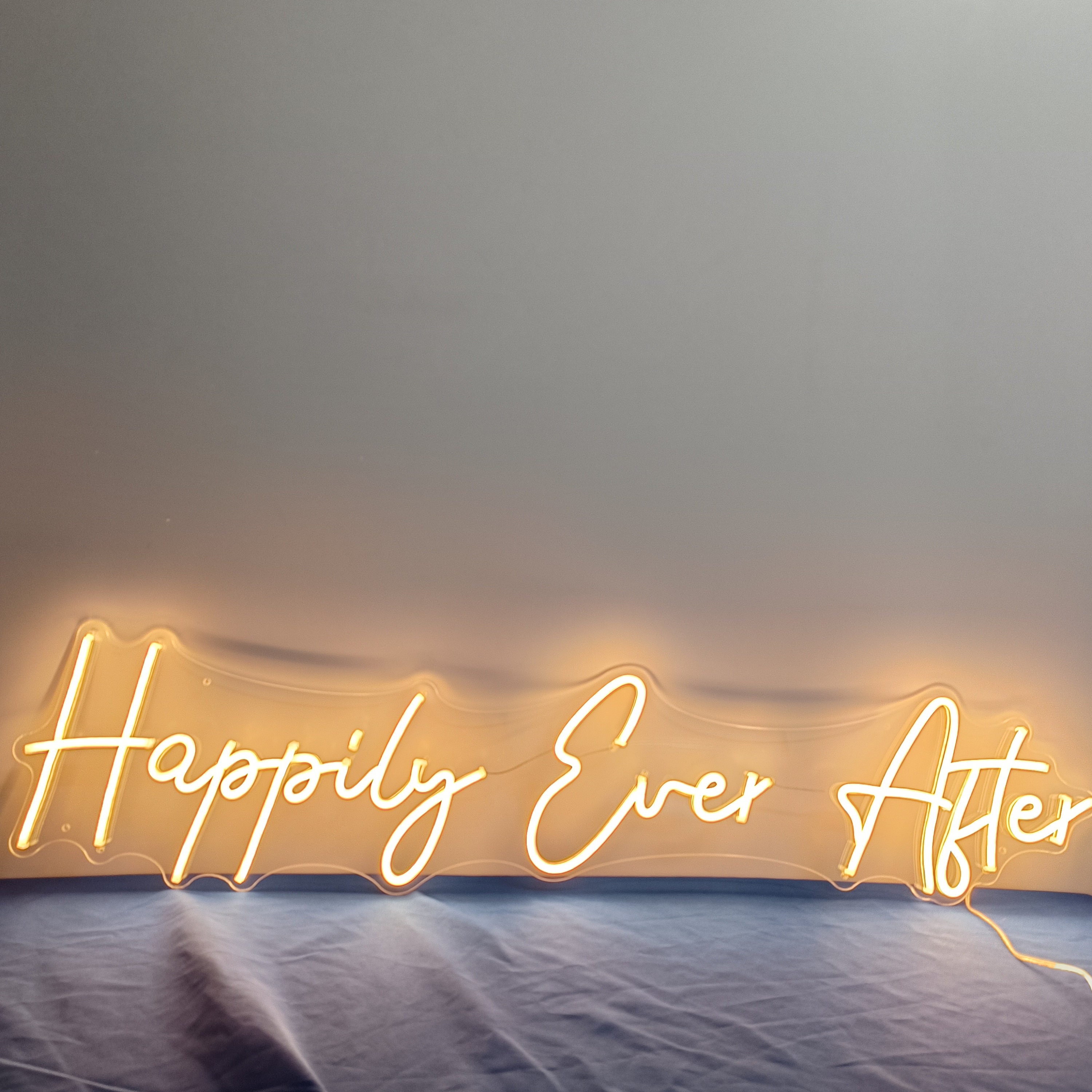 Neon Sign Custom | Neon Sign Happily Ever After | Wedding Neon Sign | Neon Sign Bedroom | Neon Sign Name Wall Decor | Neon Light Led Art