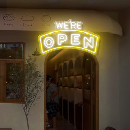 WE'RE OPEN Neon Sign | Open Wall Light Art | Custom Led Open Neon Sign |Business Logo |Open Led Light|Store Led Art Design Hanging Neon Sign