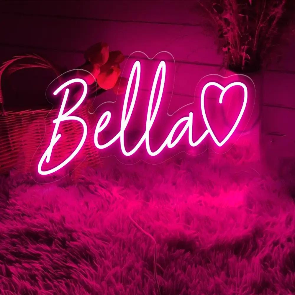 Custom Neon Sign Name For Kids Bedroom, Neon Sign Led Light Neon Sign Bedroom Decor Neon Sign Wall Decor Teenage Girls Gifts Christmas Gifts