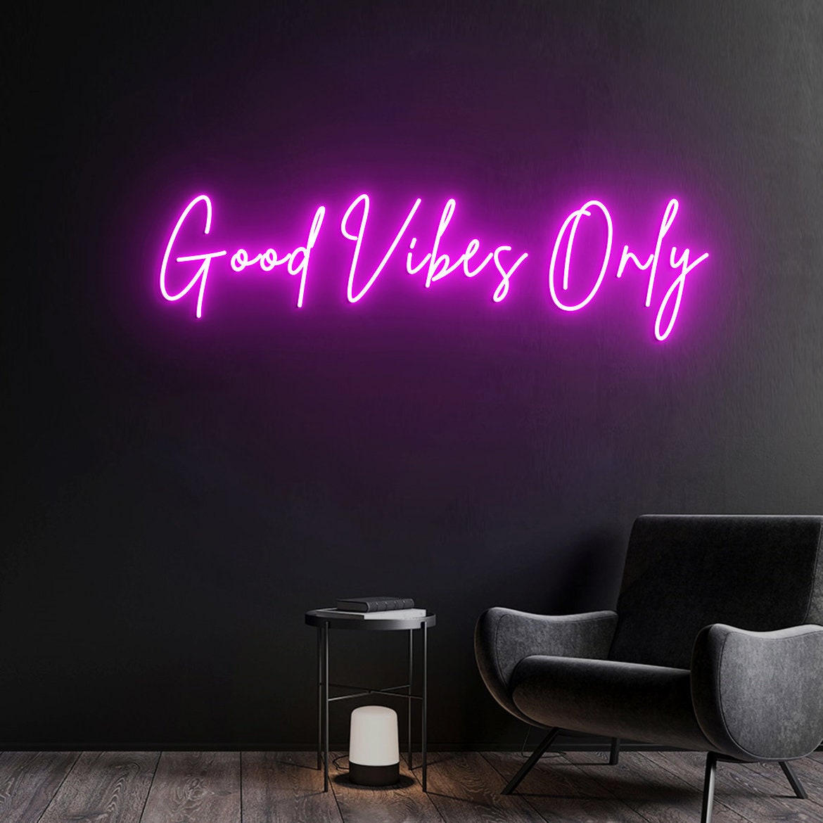 Good Vibes Only Neon Light, Neon Vibes Light Sign Wall Art, Custom Neon Sign Bedroom Apartment Wall Hanging