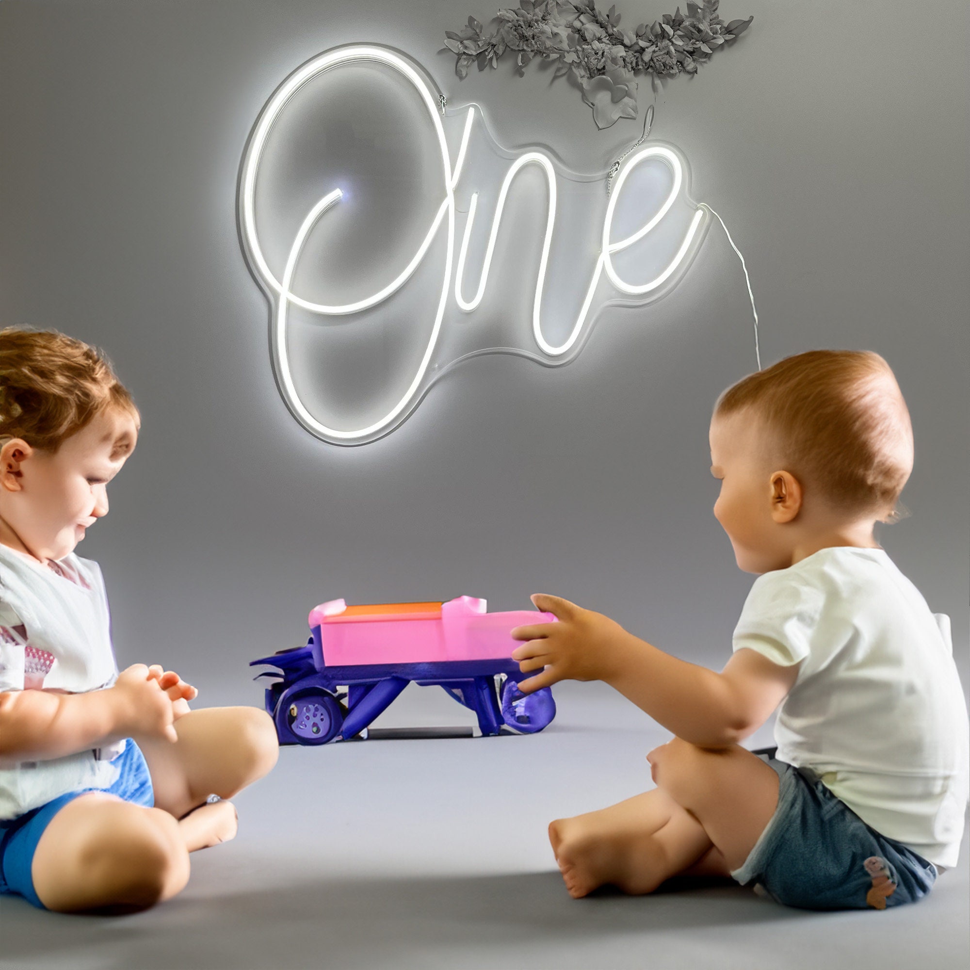 Custom Neon sign "One" First Birthday Decoration 1st Baby Shower Neon Sign Wall Decor Neon Sign Art Led Neon Sign Neon Light Neon Name Sign
