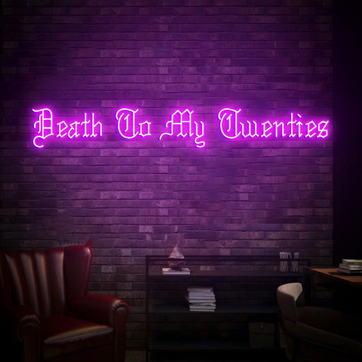 Death to my Twenties Sign, Gothic Death to My 20s Birthday Party Neon Light Sign, Rip 20s Funeral Birthday Party Backdrop Decor