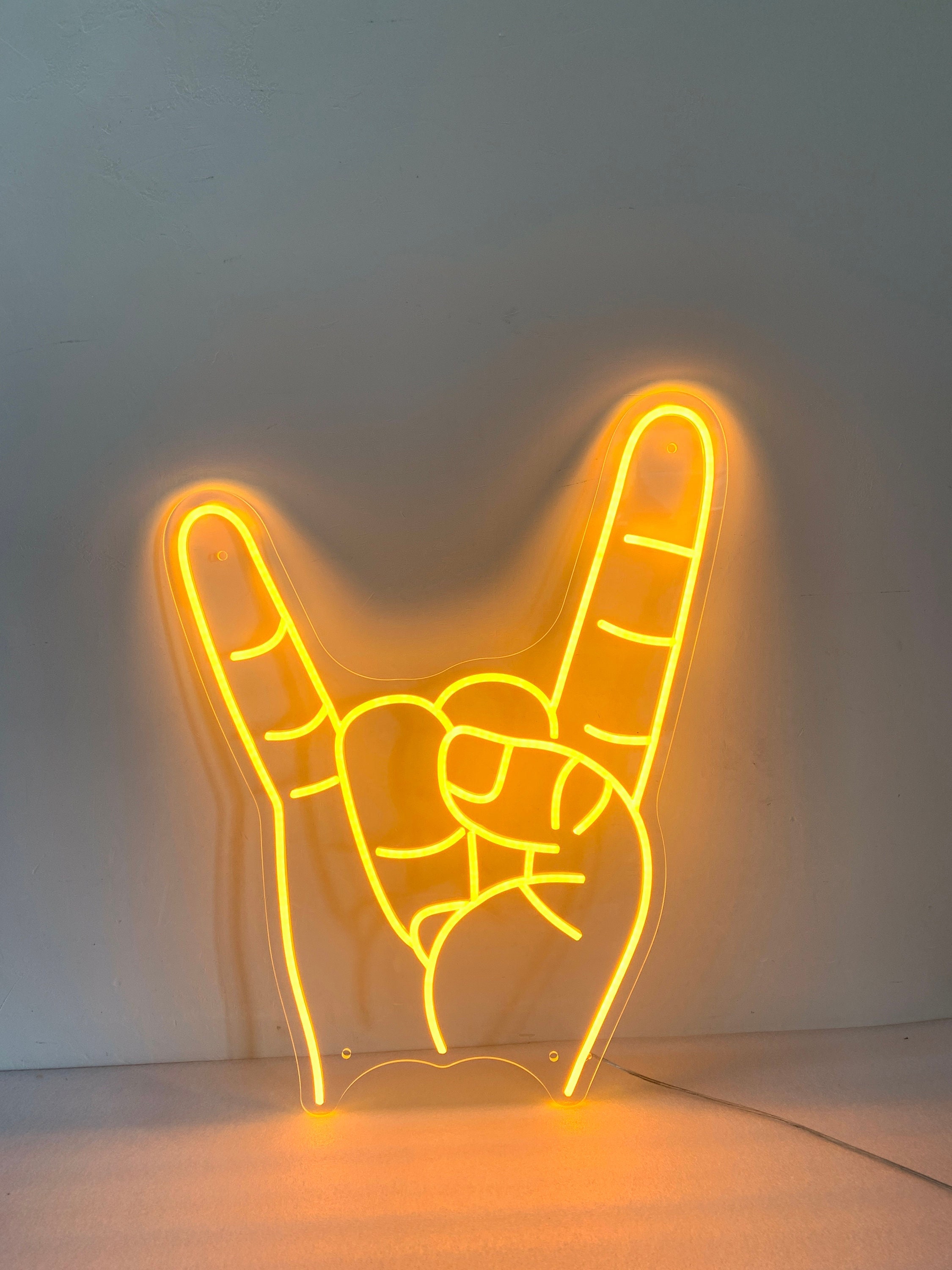 Texas Longhorns Hand Neon Sign, Hook 'em Horns, Texas Hand Wall Decor, Texas Christmas Gift