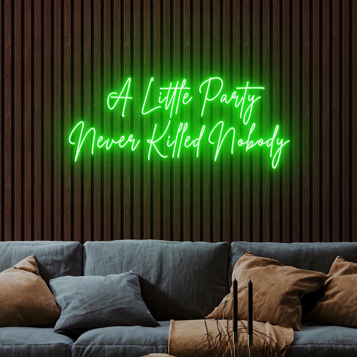 A Little Party Never Killed Nobody Neon Sign, Party Decor, Pink Led Sign Light for Party Event Decor