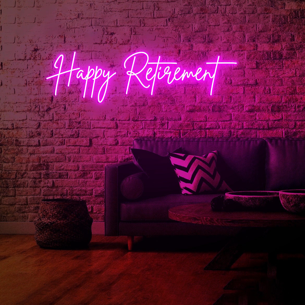 Happy Retirement Neon Sign, Happy Retirement Sign, Retirement Event Decor, Retirement Celebration Office Party Backdrop, Retirement Decor