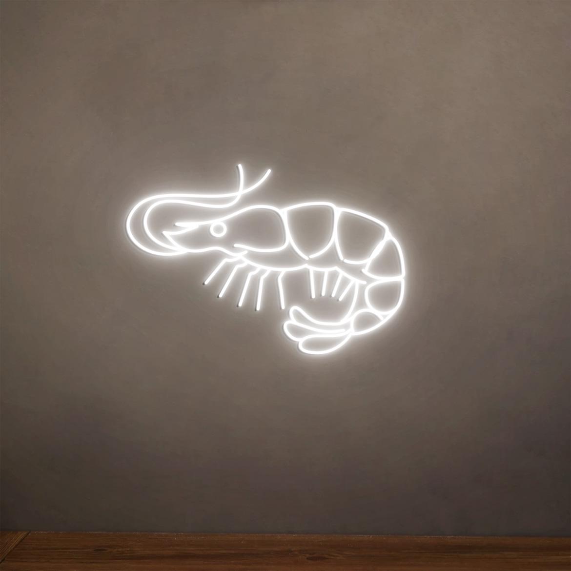 Shrimps Led Neon Light, Seafood Restaurant Wall Decor, Shrimps Decorations, Ocean Animals Shrimps, Shrimps Kitchen Chef Decor, Cute Shrimps