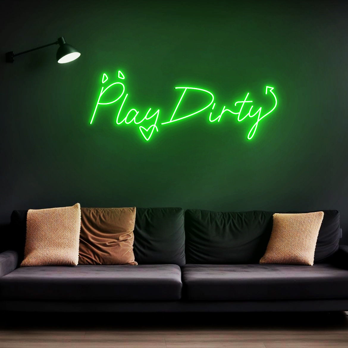 Play Dirty Neon Sign Custom Neon Sign Bedroom Wall Decor, Play Dirty Sign Wall Art, Red Neon Sign