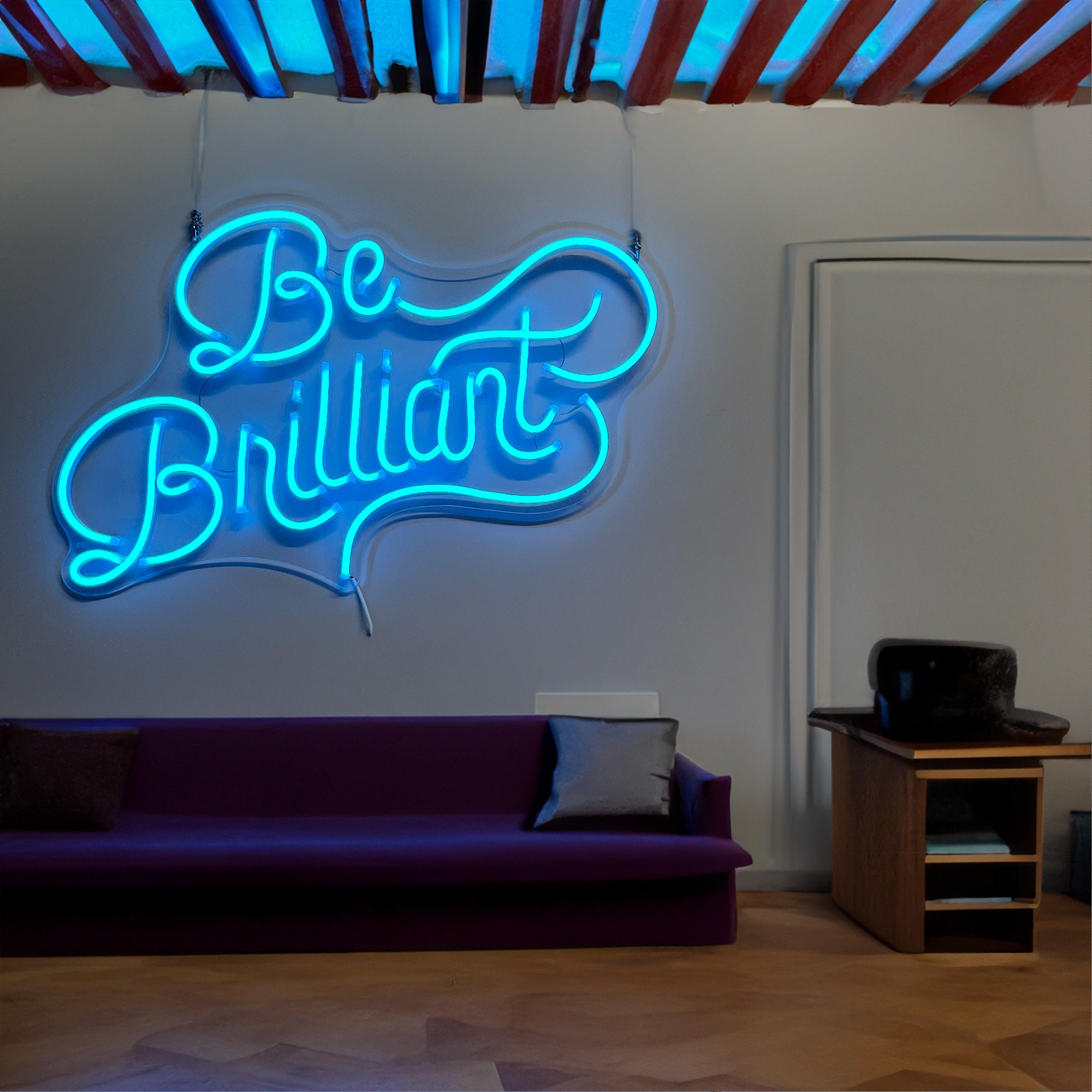 Custom Neon Sign | Be Brilliant Neon Sign | Neon Sign Light | Neon Sign Name | Neon Bar Sign Led | Neon Sign Wall Decor | Neon Sign Art