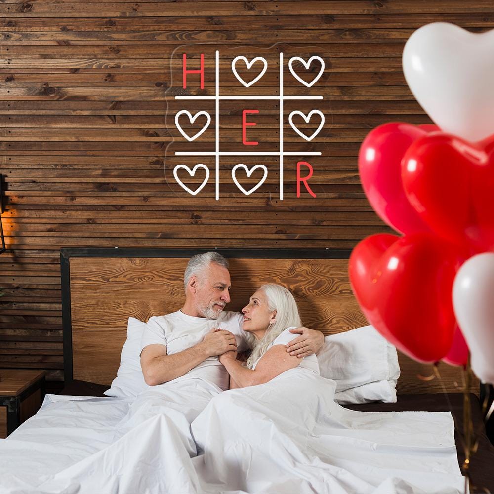 Love Him And Love Her Xoxo Couple Neon, Valentine's Day For Women And Men Neon, Couple Neon for Women, Valentine's Day Gifts, Valentines Day