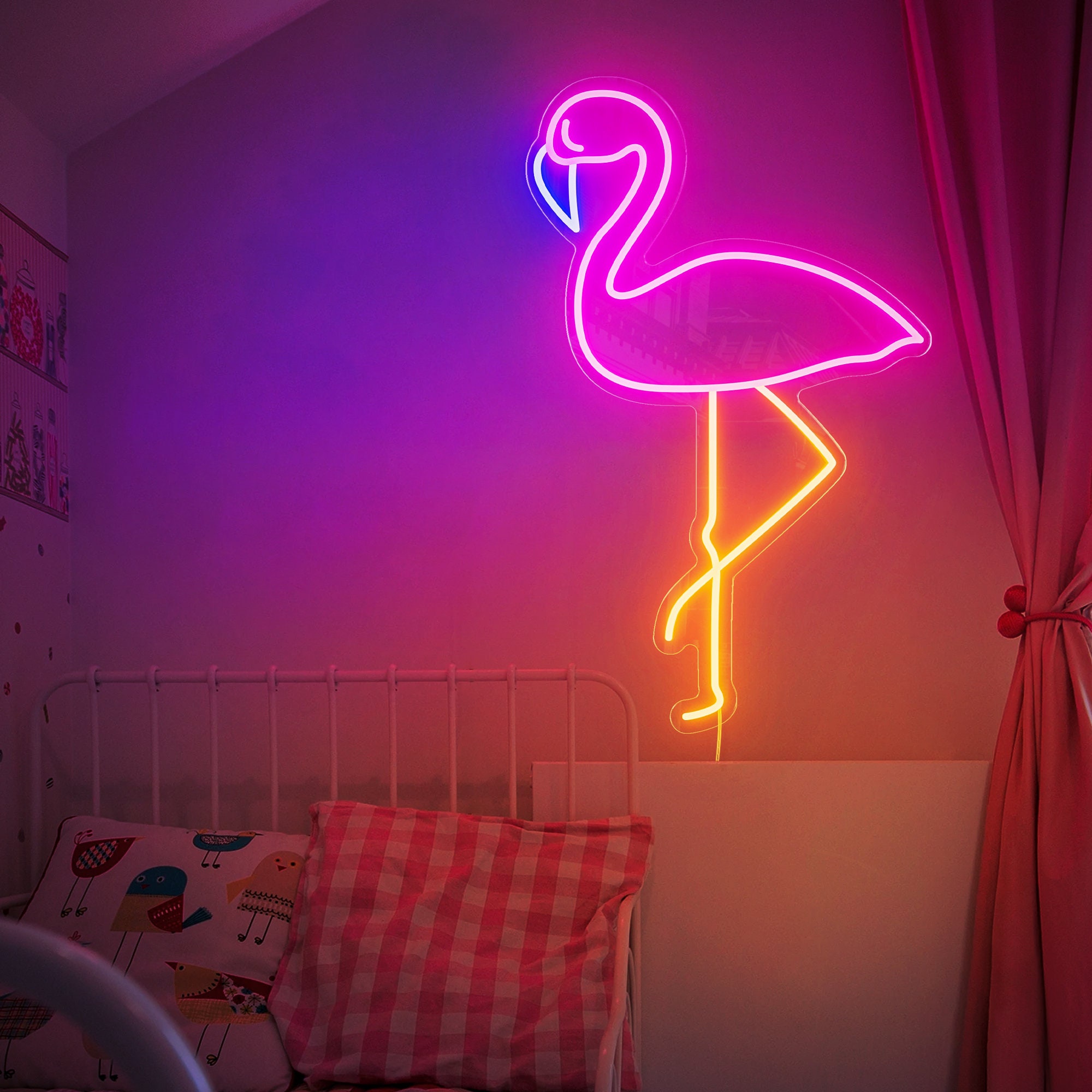 Flamingo Neon Light Sign, Led Neon Signs ,Decor Bedroom Room Wall, Neon Decor Home Personalized Children Room Decor Gifts From NeonArtists