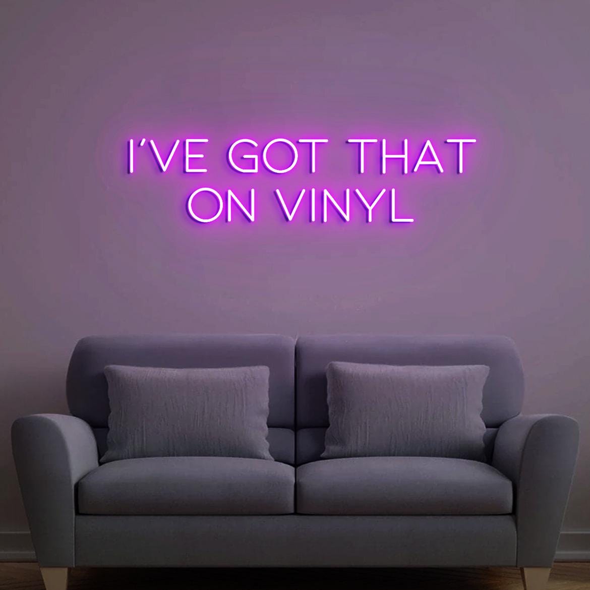 I've Got That on Vinyl, Vinyl Wall Neon Sign Decor, Music Bedroom Wall Sign, On Vinyl Record Sign, Music On Vinyl, Vinyl Record Store Decor