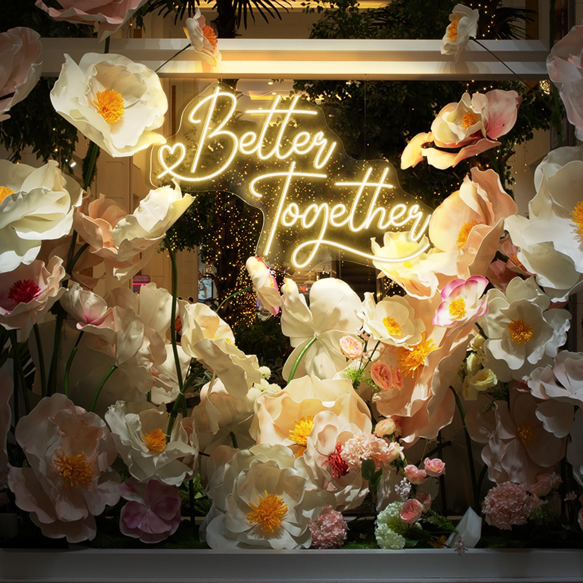 Better Together LED Neon Sign, Wedding Neon Sign for reception, Wedding Decorations, Wedding Decor, Wedding Gifts, Wedding Light Neon Sign