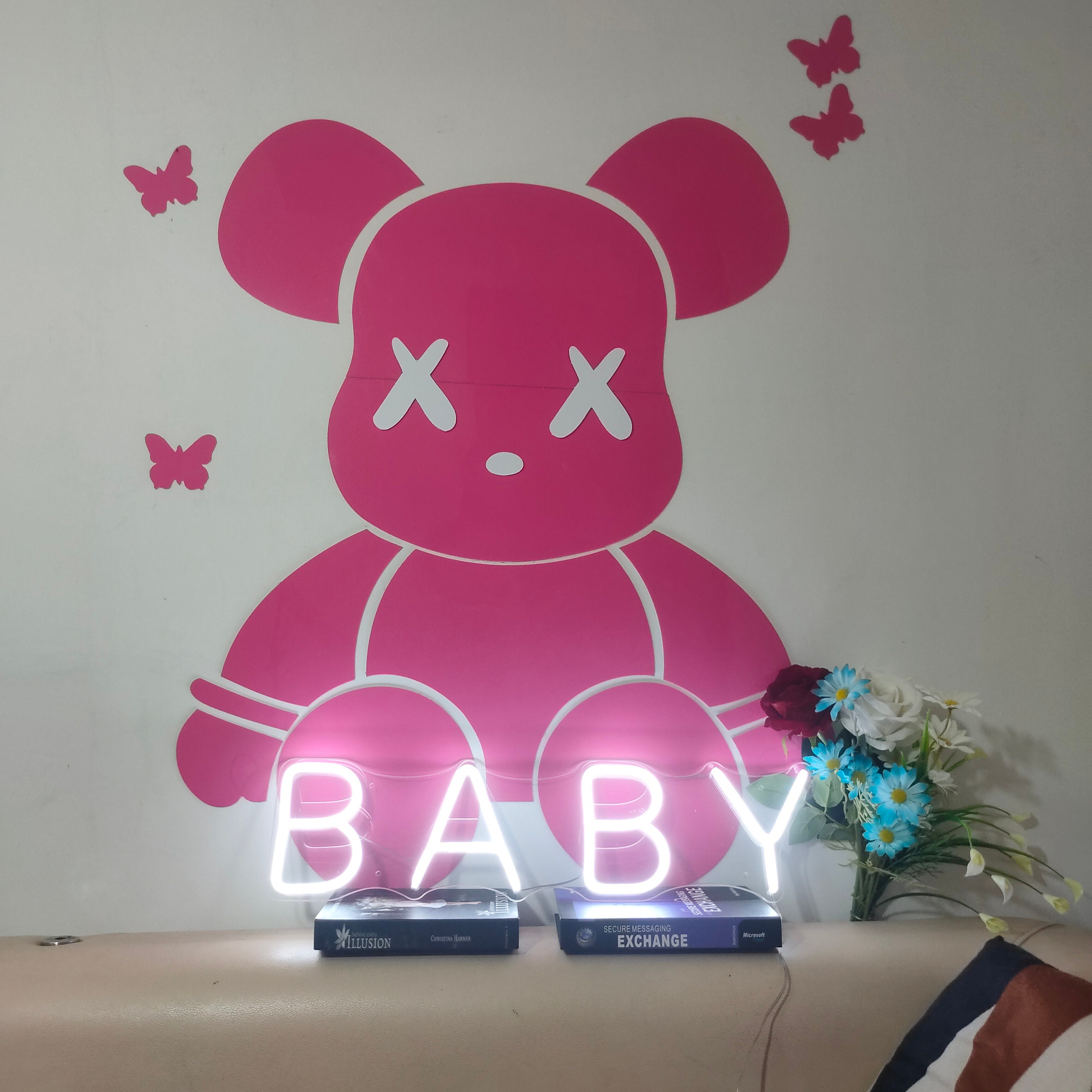 Neon Light Sign Custom Oh Baby Wedding decoration engagement party First birthday Gift 12V led Wall Room Home Bar Baby Shower Gender Reveal