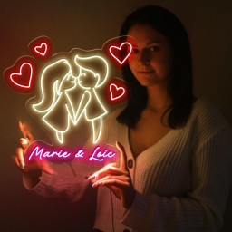 Valentine's Day For Women And Men Neon, Love Couple Neon for Women, Cute Valentine Day Neon, Valentine's Day Gifts, Happy Valentines Day