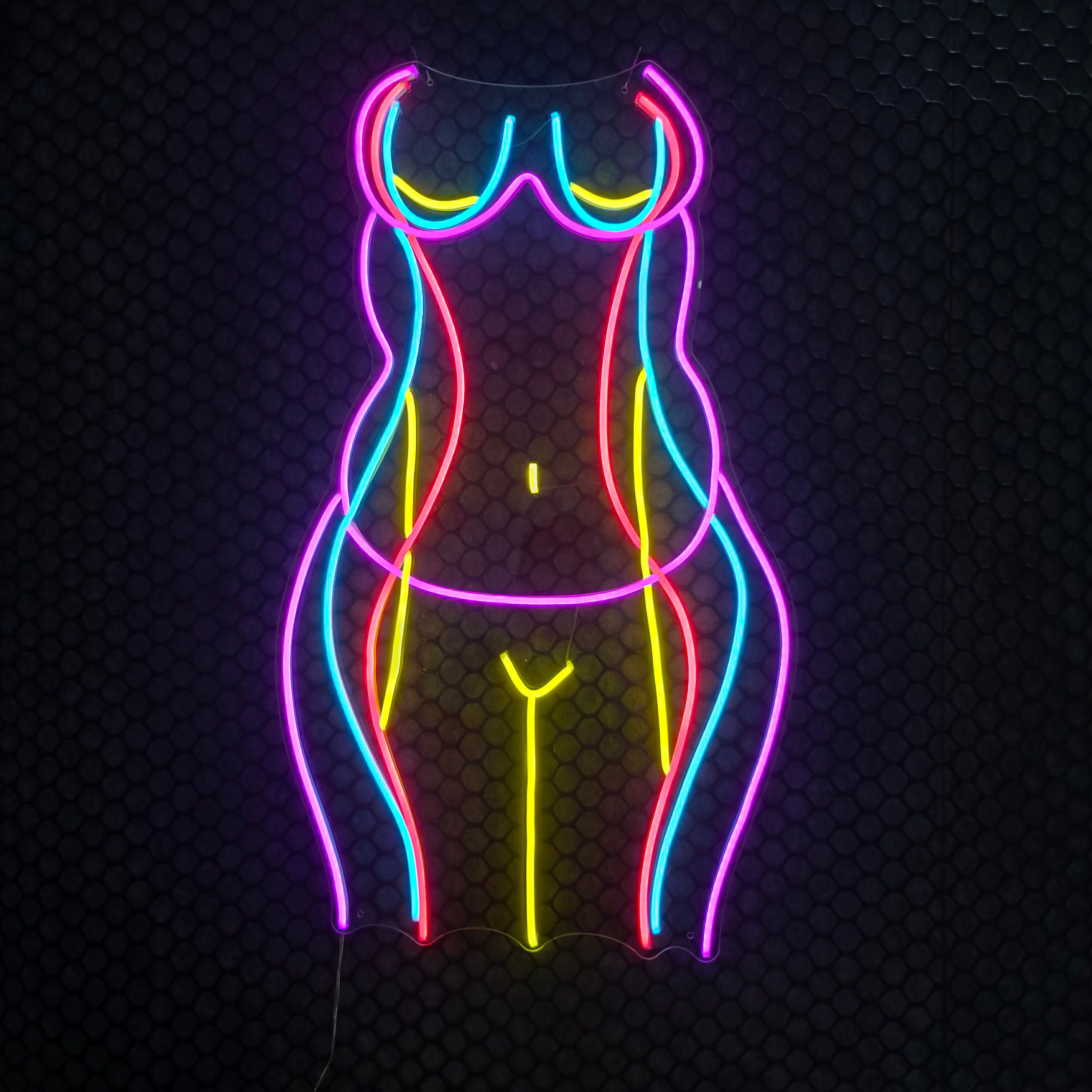 Neon Light Sexy Girl Sign 12V led Custom Anime Personalized Human Body Lady figure silhouette Acrylic Bedroom Wall Home Decor Shop Bar Logo