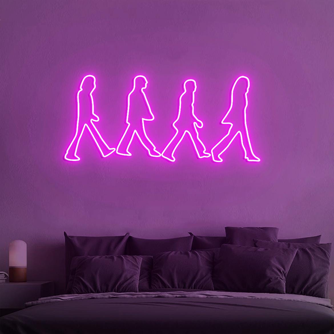 Abbey Road Beatles Neon Light, Beatles Wall Decoration, Personalized Gift for Music Lovers, Abbey Road Scene Sign