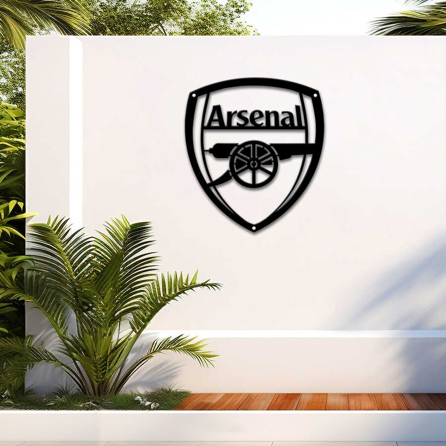 Arsenal FC Emblem Metal Signs Raised Steel Wall Art