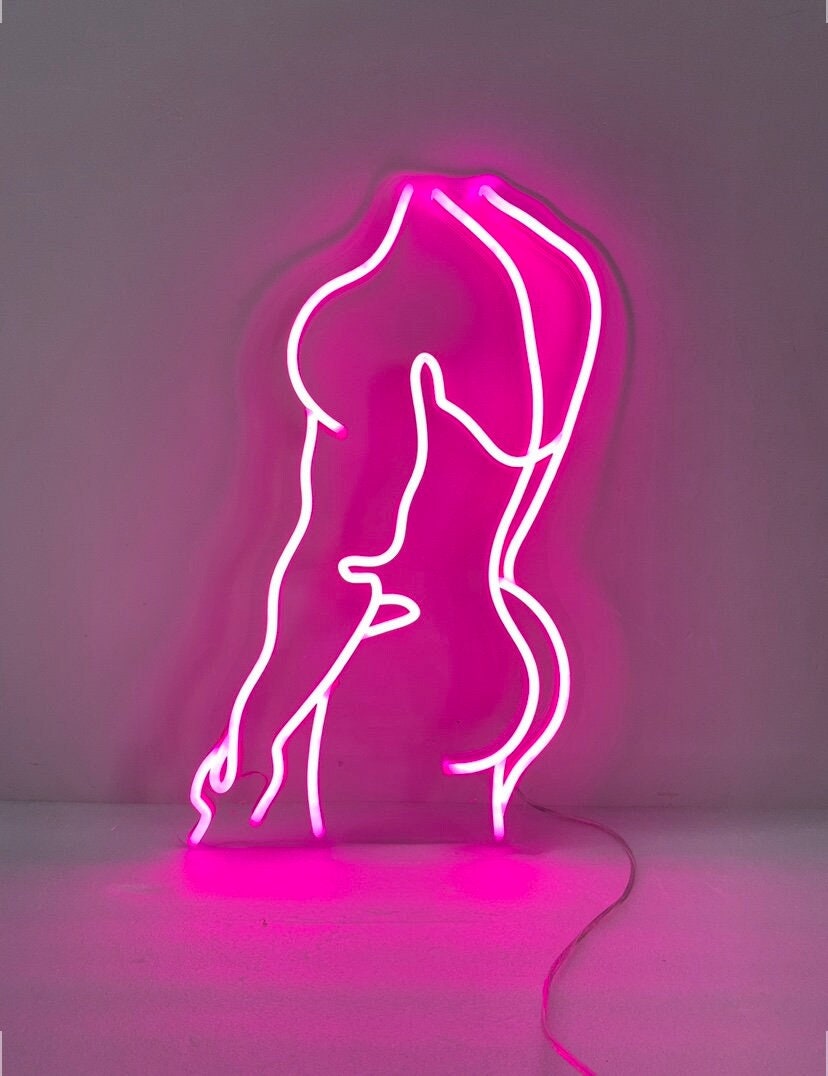 Man Neon Sign, Man Bedroom Wall Decor , Masculine Art, Man Wall Art , Man Body Wall Art Sign, Man Art