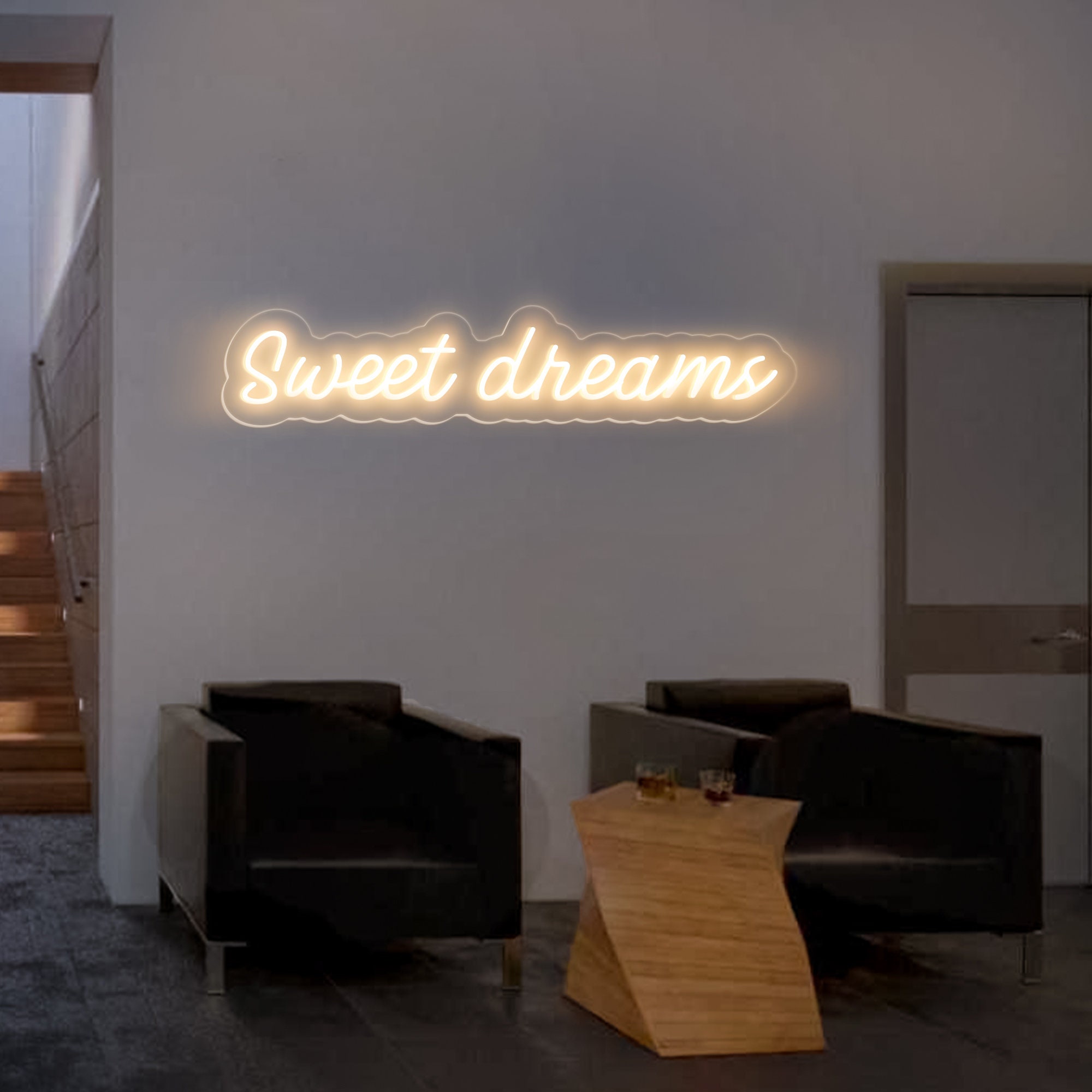 Sweet Dream Neon Sign Bedroom, Wall Art Night Light 3D Handmade Gift, Kid’s Room Home Decor,Neon Light Art,Bedroom Night Light