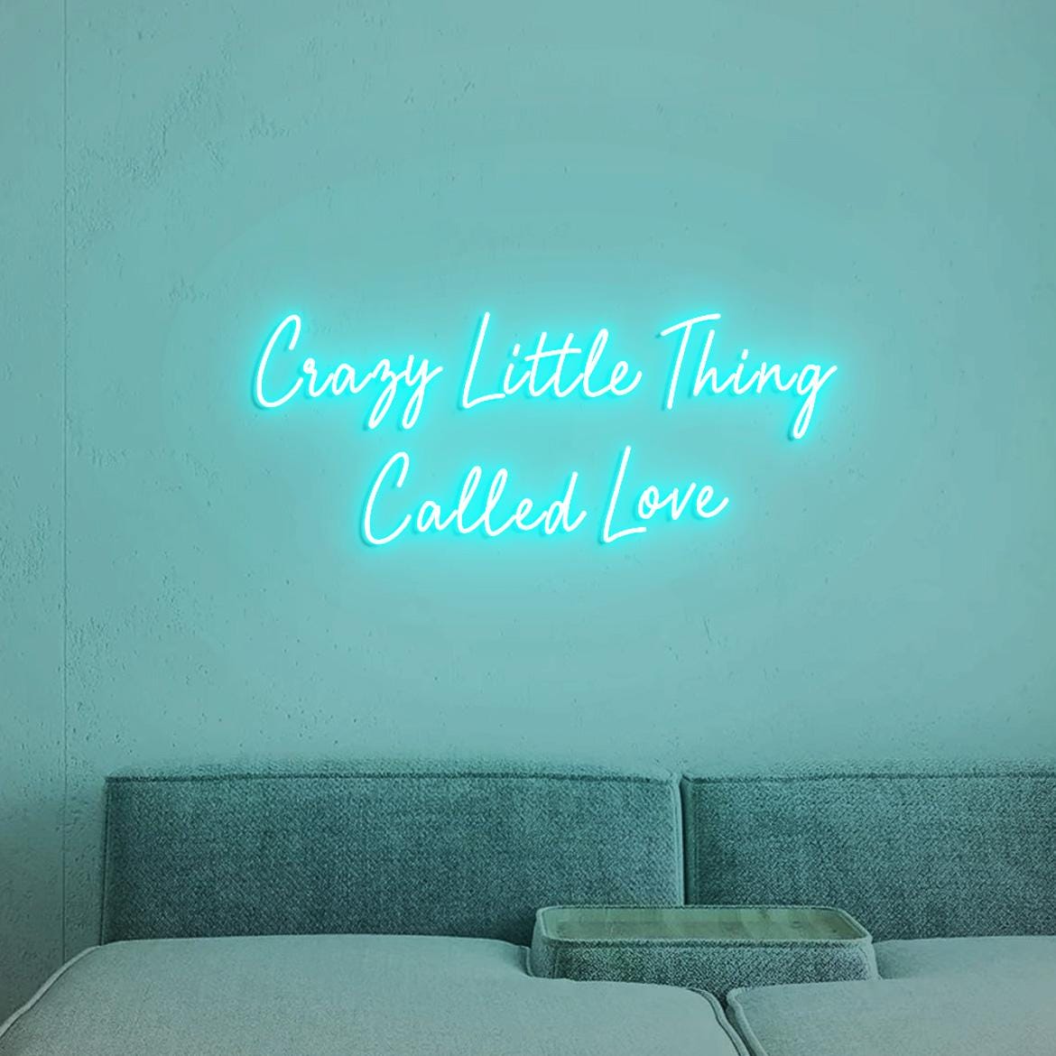 Crazy Little Thing Called Love Neon Sign Light Custom, Personalized Neon Light Pink Decor, Neon Light for Bar Party Decor