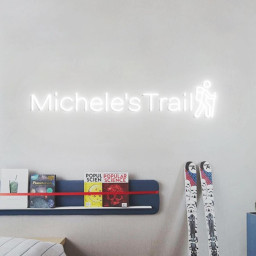 Customized Trail Neon Sign, Personalized Hiking Trail Sign, Trail Sign for Hiking lover, National Park Wall Decoration Hiking Sign