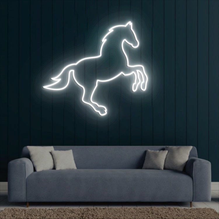 Horse Neon Light, Horse Decor, Horse Room Decor, Horse Wall Art