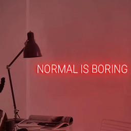 Custom Neon Sign Normal is Boring, Normal is Boring Sign, New Sign for Wall Decor, Motivational Wall Hanging, Neon Sign