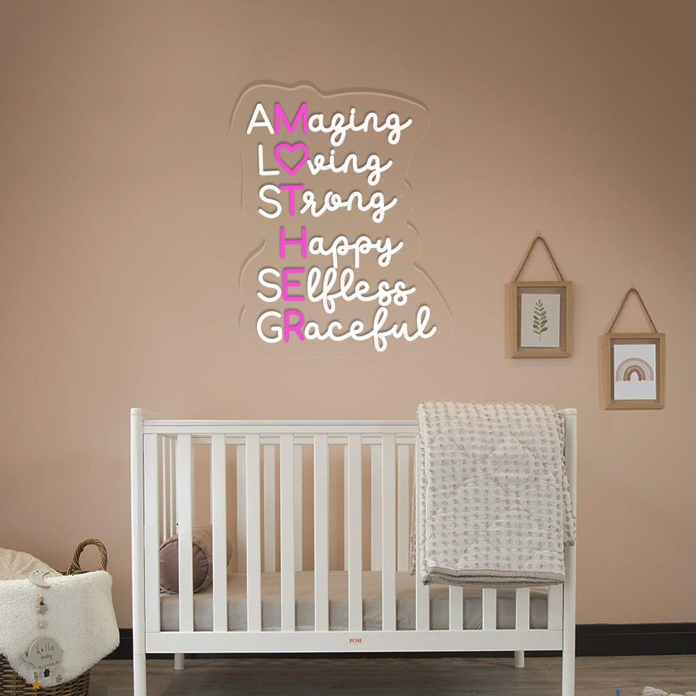 Amazing Mother Neon, Mother's Day Neon, Gift for Mom, Gift for Her, Best Mother's Day Gifts, Special Mother's Day Gifts, Happy Mother's Day