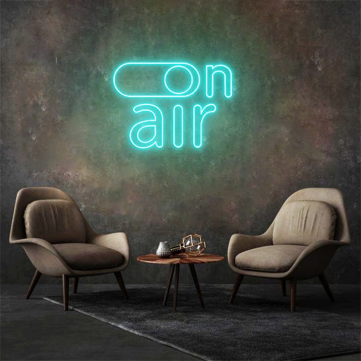 On Air Neon Sign, On Air Sign, Recording Studio Sign, Man Cave Decor, Recording Light, Neon Sign for Recording