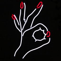 Neon Sign Light Custom OK Hand Finger Wall Business Gift Lamp| Custom Neon Sign For Home Bar Party Shop Decor Beauty Nail Decoration