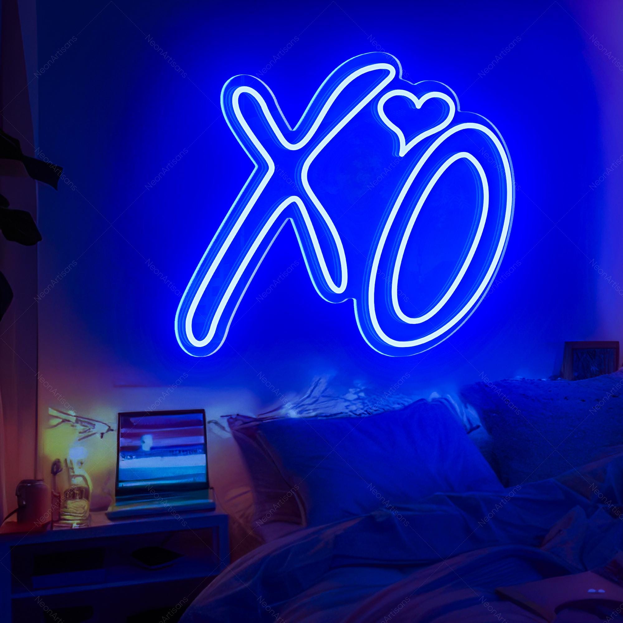 XO Neon Sign, Custom Room Neon Decor, XO Heart Led Neon Sign , Neon Light Sign Wall Art, Neon Wedding Sign,Bedroom Light,Personalized Gifts