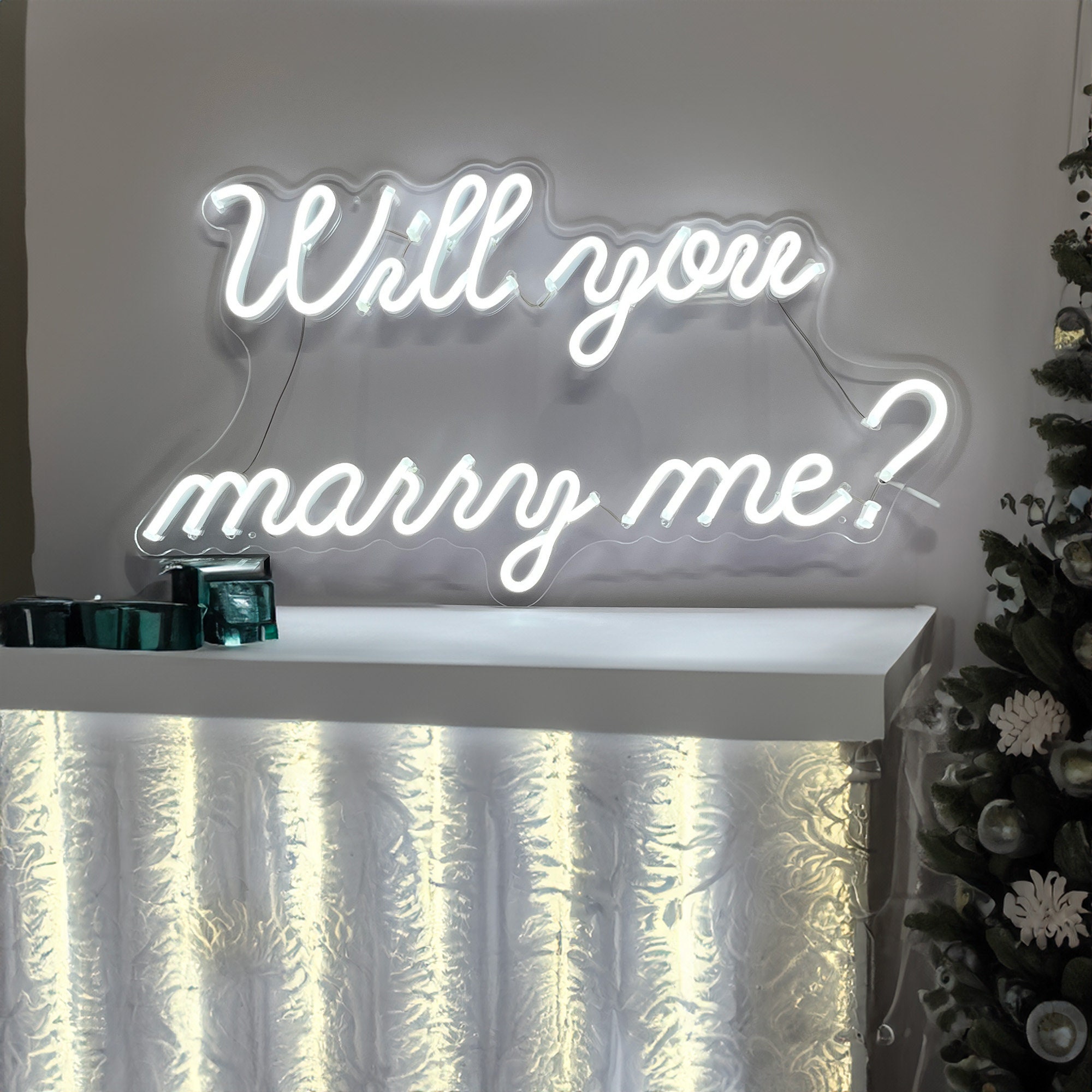 Will You Marry Me Neon Sign,Wedding Neon Sign, Proposal Sign Proposal Decor,Led Neon Sign Engagement Wedding Party Backdrop Wall Home Decor