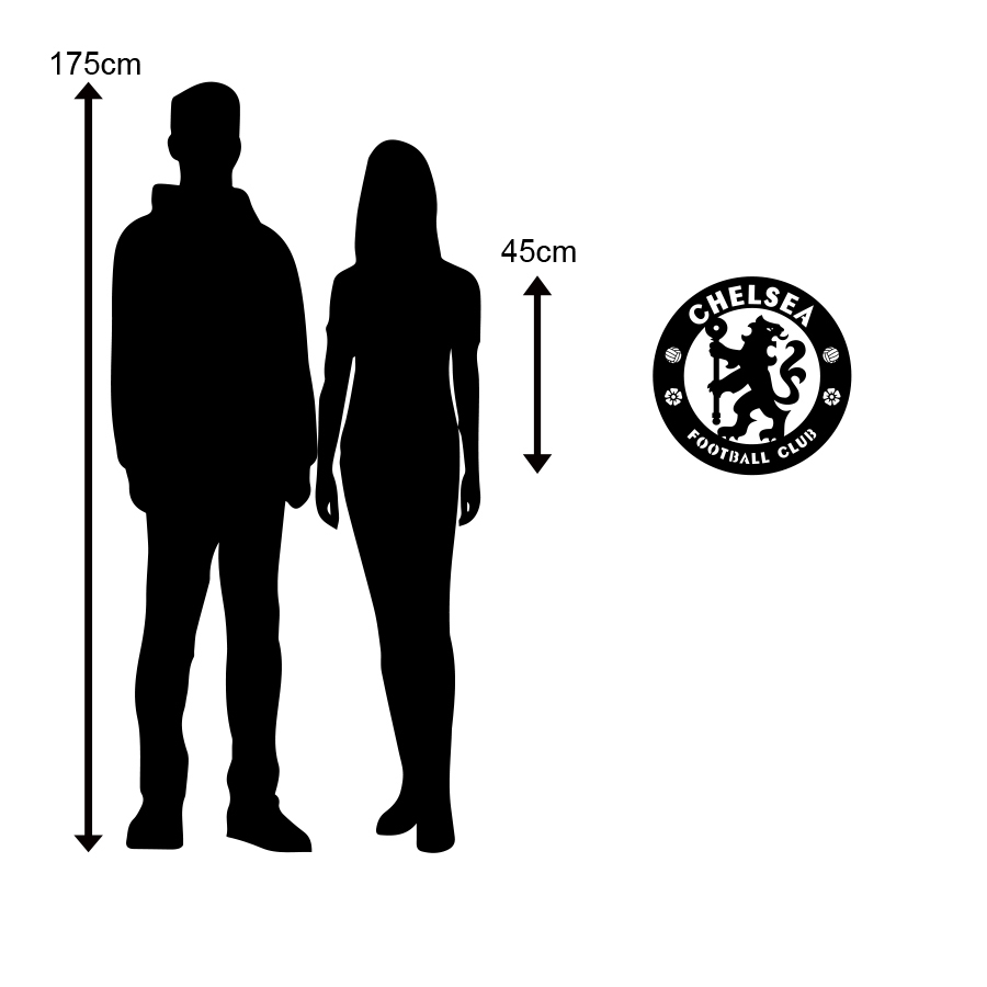 Chelsea FC Emblem Metal Signs Raised Steel Wall Art