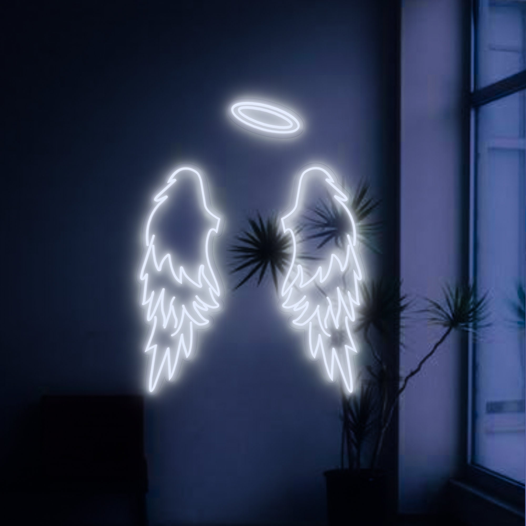 Wings Neon Sign,Personlized Led Neon Sign for Bachelor Party decor, Wall decor gift for birthday gift game room decor from NeonArtist