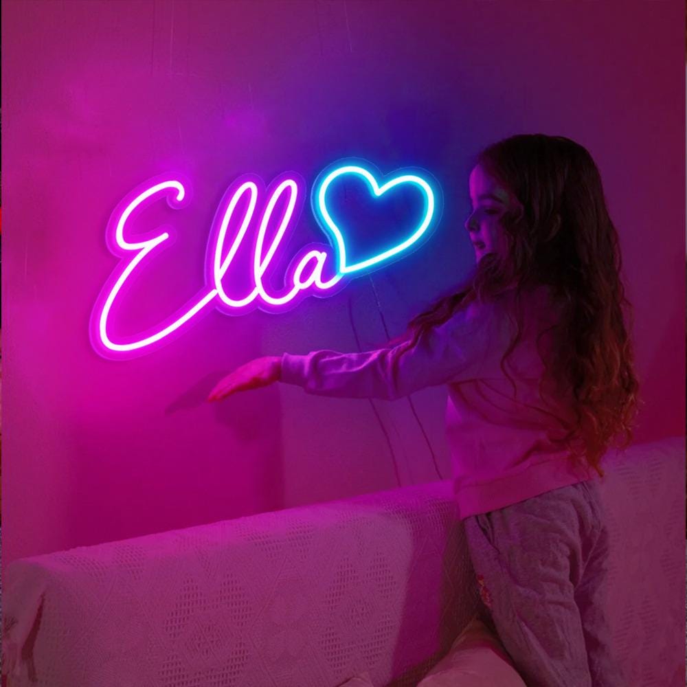 Custom Neon Name Sign, Teenage Girl Gifts, Nursery Name Sign, Neon Light, LED Name Sing, Dorm Decor For College, Personalized Neon Gifts
