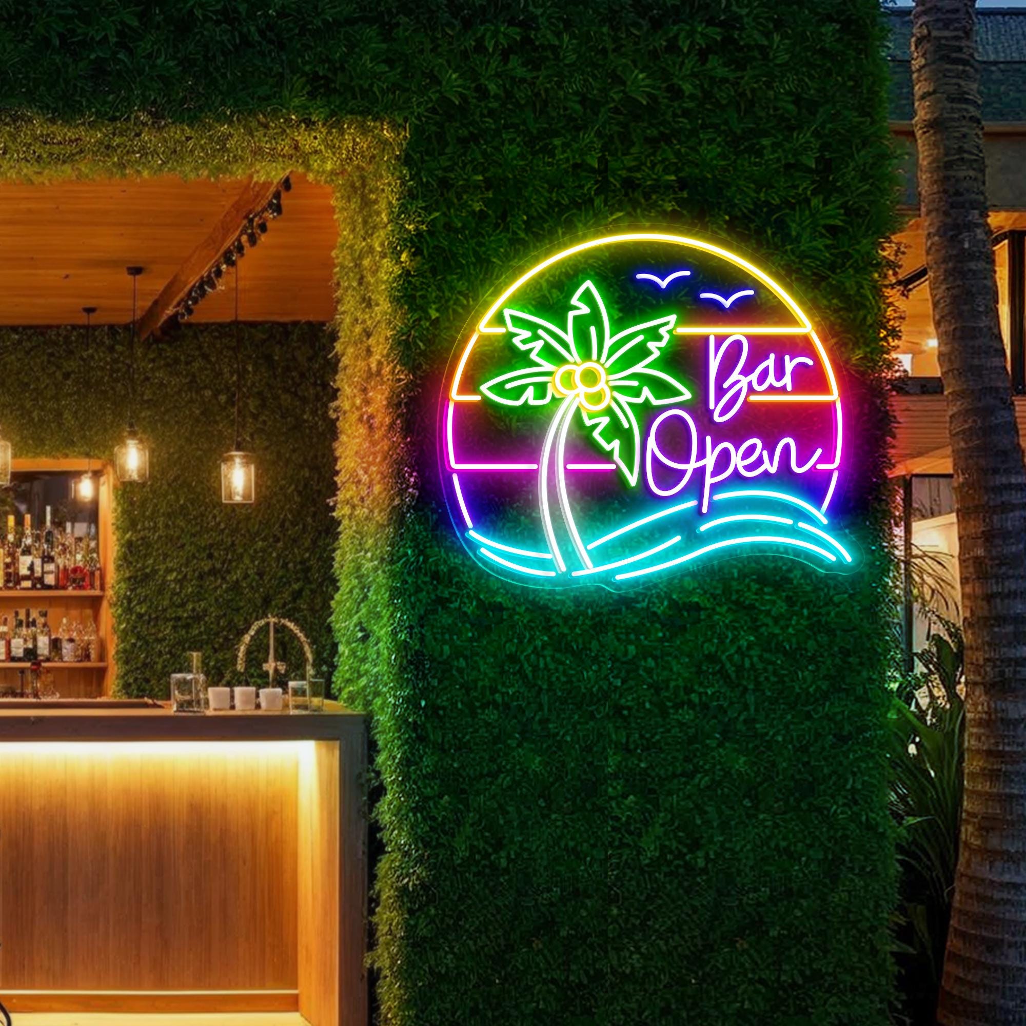 Bar Open Neon Sign Open Sign for Bar Custom Business Sign Welcome LED Neon Sign on Bar Club Decor Personalized Sign Restaurant Wall Decor