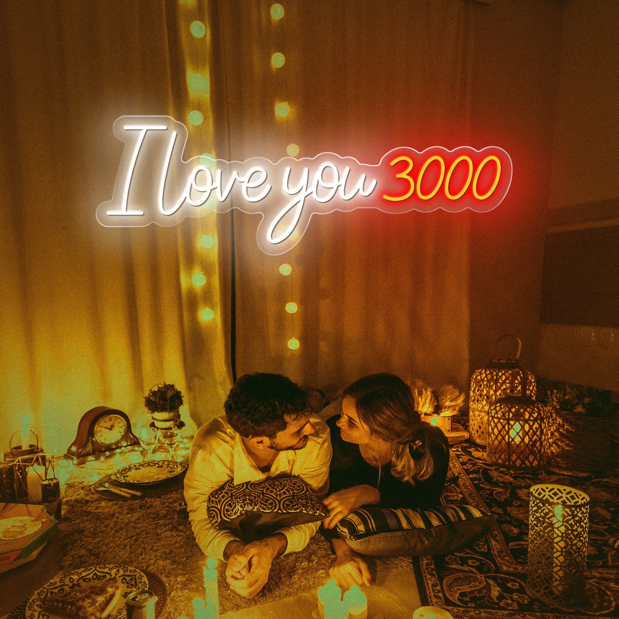 I love you 3000 Neon Sign/Wedding Custom Neon Sign/Personalized Birthday gift for her/ Wedding Gift for Couple/Wedding Decor