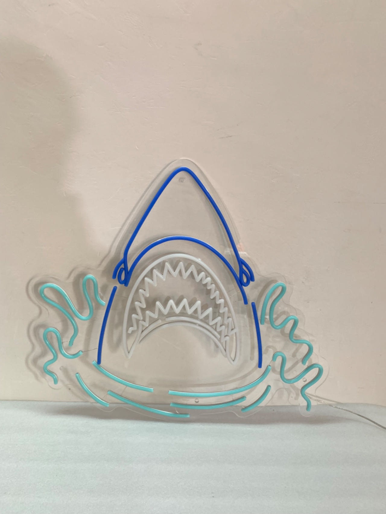 Shark Neon Light, Neon Sign Light Decor, Shark Bedroom Neon Sign, Sea Shark Led Light, Home Neon Lights, Shark Wall Decoration