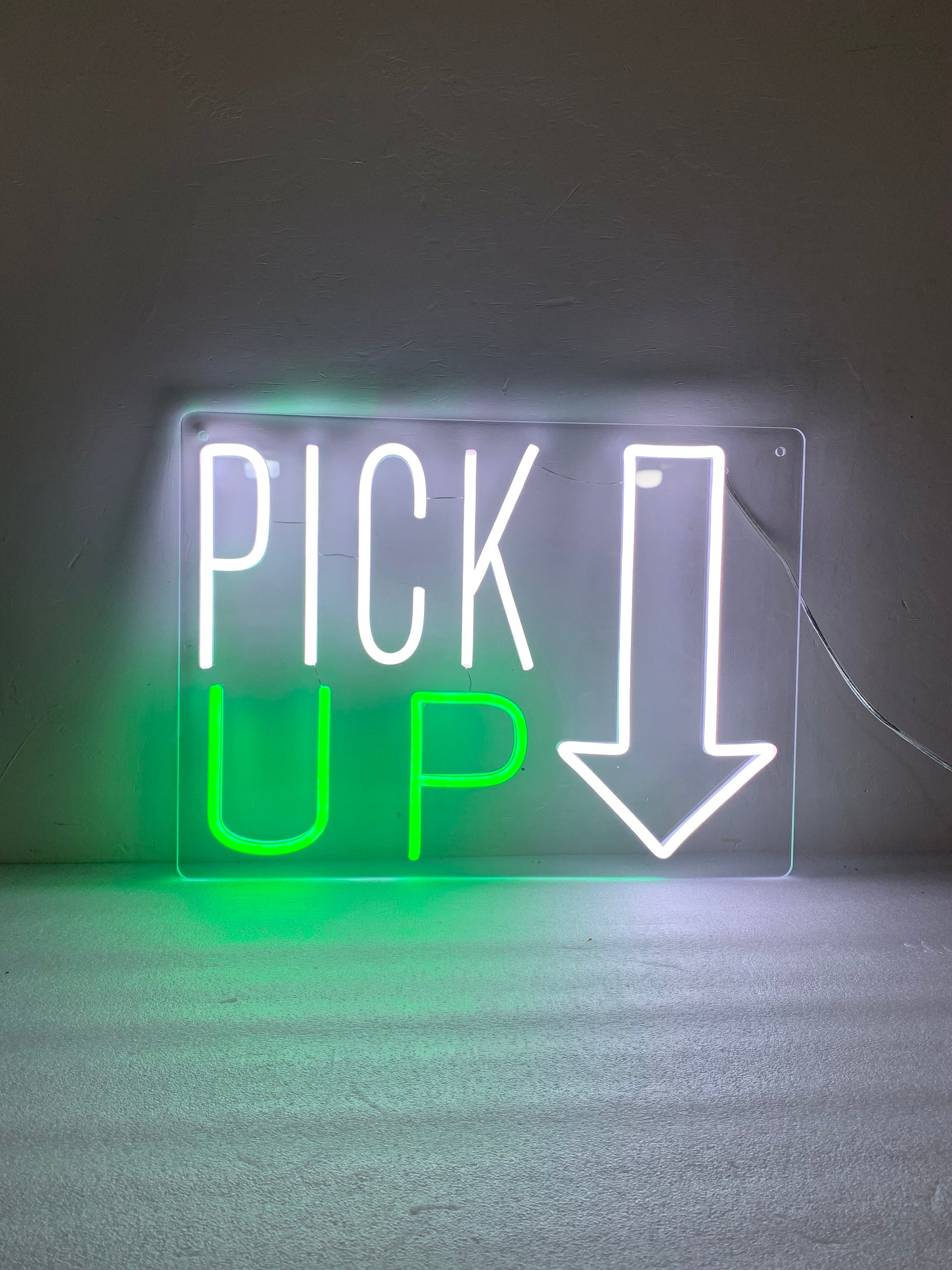 Pick Up Here Sign, Pick Up Here Led Neon Sign, Custom Color for Business Sign, Business Restaurant Sign