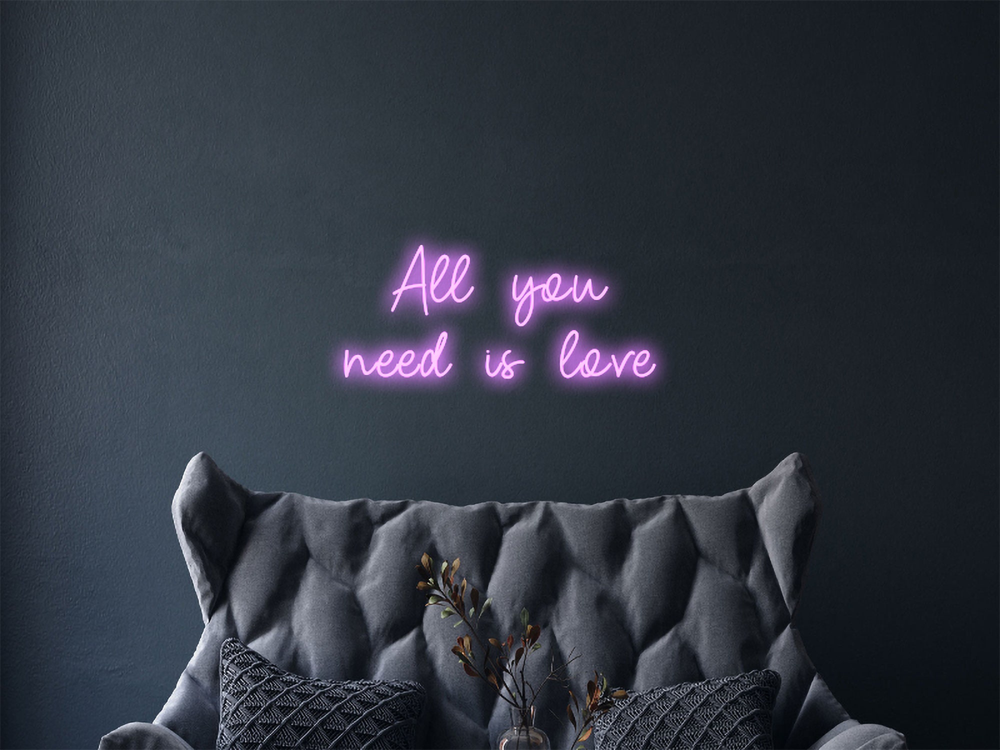 All you need is Love Neon Sign Wedding Party Engagement decor Neon Sign Bridal Shower Room Decor Personalized Wedding Gifts Wall Decor