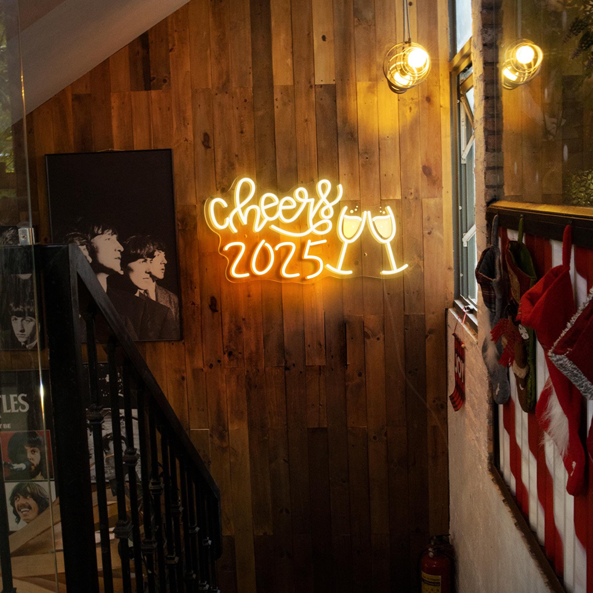 Cheer 2025 Happy new year Neon Sign Merry Christmas Neon Sign Christmas Tree Decor Sign Custom Neon Sign Christmas Gifts Holiday Neon Sign