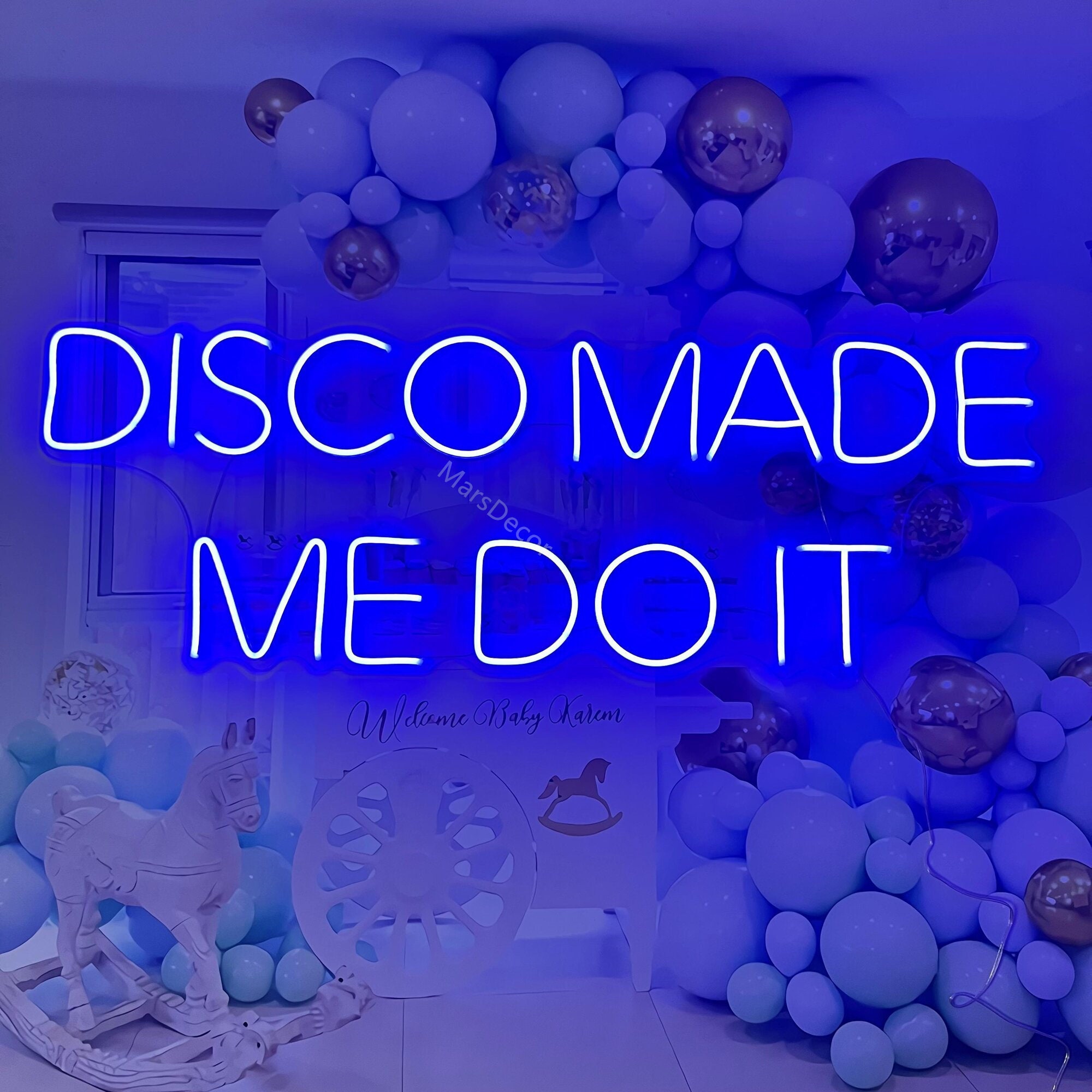 Neon Sign Custom , Disco Made Me Do It Neon Sign , Neon Sign Bar , Neon Sign Bedroom , Neon Sign Wall Decor , Neon Sign Art ,Neon Light Sign