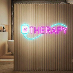 IV Therapy Neon Sign, Iv Injection Room Wall Decor, Med Spa Salon Neon Sign, IV Nutrient Therapy Room Decoration, Iv Drip Led Signs