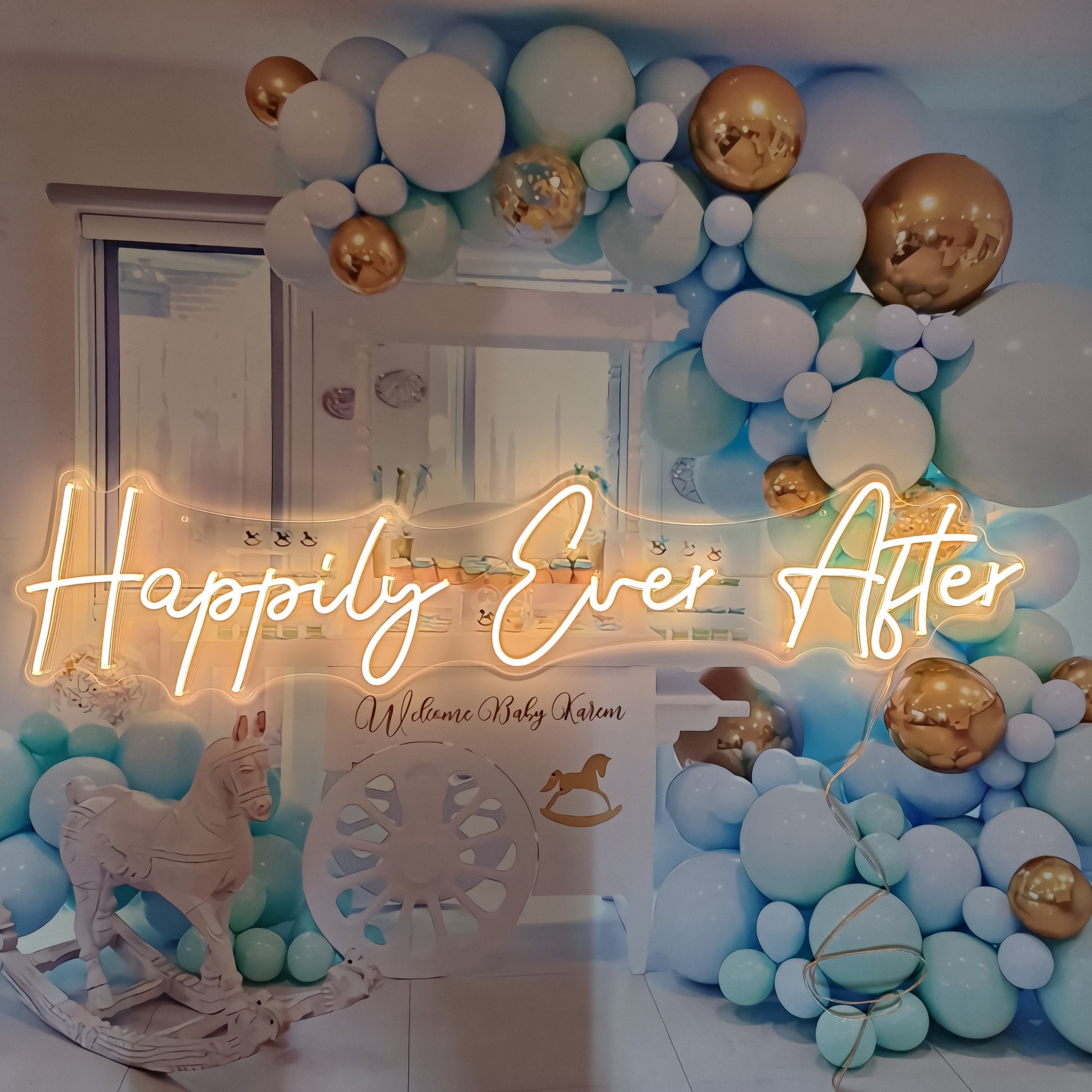 Neon Sign Custom | Neon Sign Happily Ever After | Wedding Neon Sign | Neon Sign Bedroom | Neon Sign Name Wall Decor | Neon Light Led Art
