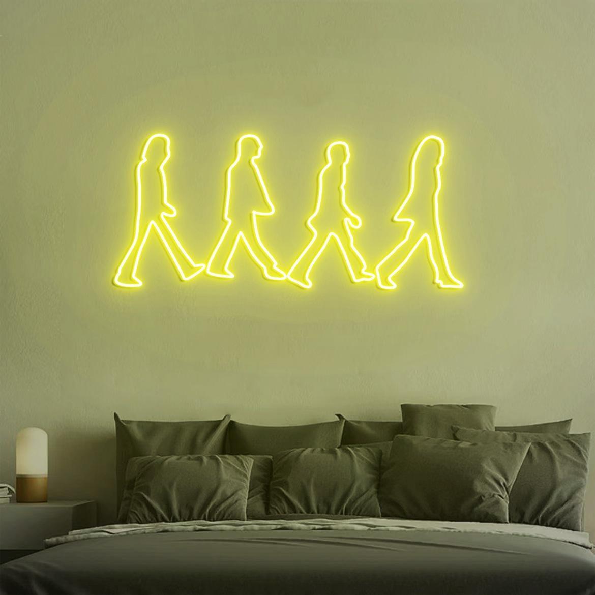 Abbey Road Beatles Neon Light, Beatles Wall Decoration, Personalized Gift for Music Lovers, Abbey Road Scene Sign