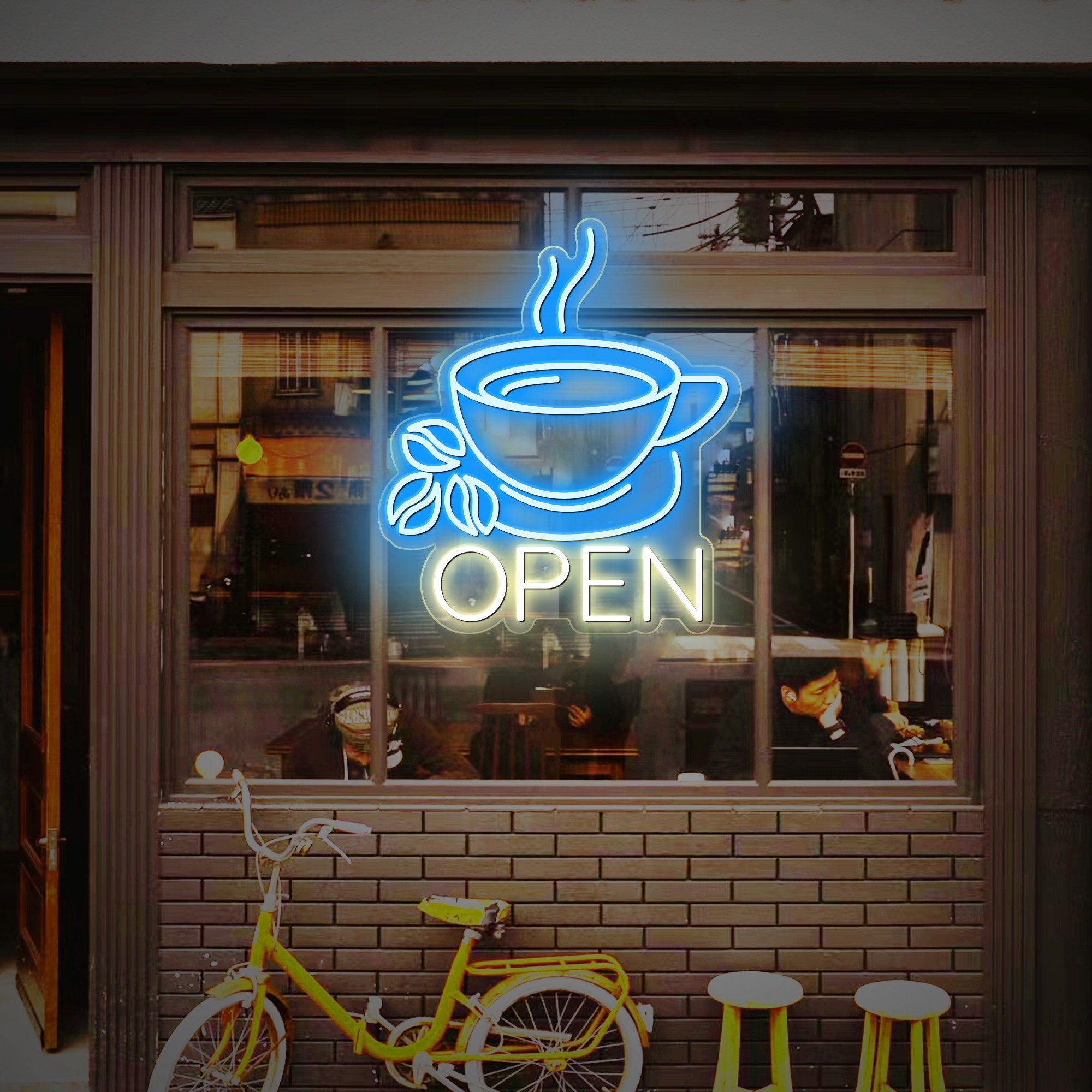 Coffee Open Neon Sign,Custom Coffee Bar Sign,Neon Coffee Sign,Cafe Bar Decor Sign,LED Neon light For coffee shop Open Sign,Custom Neon signs