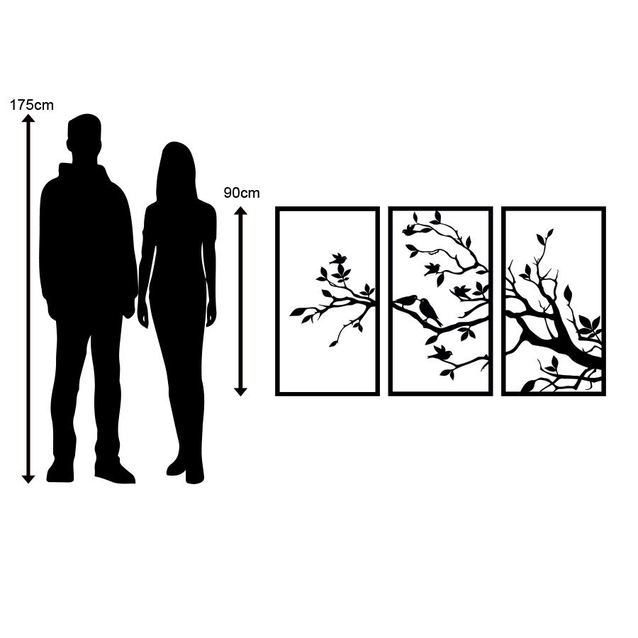 Birds & Branches Triptych