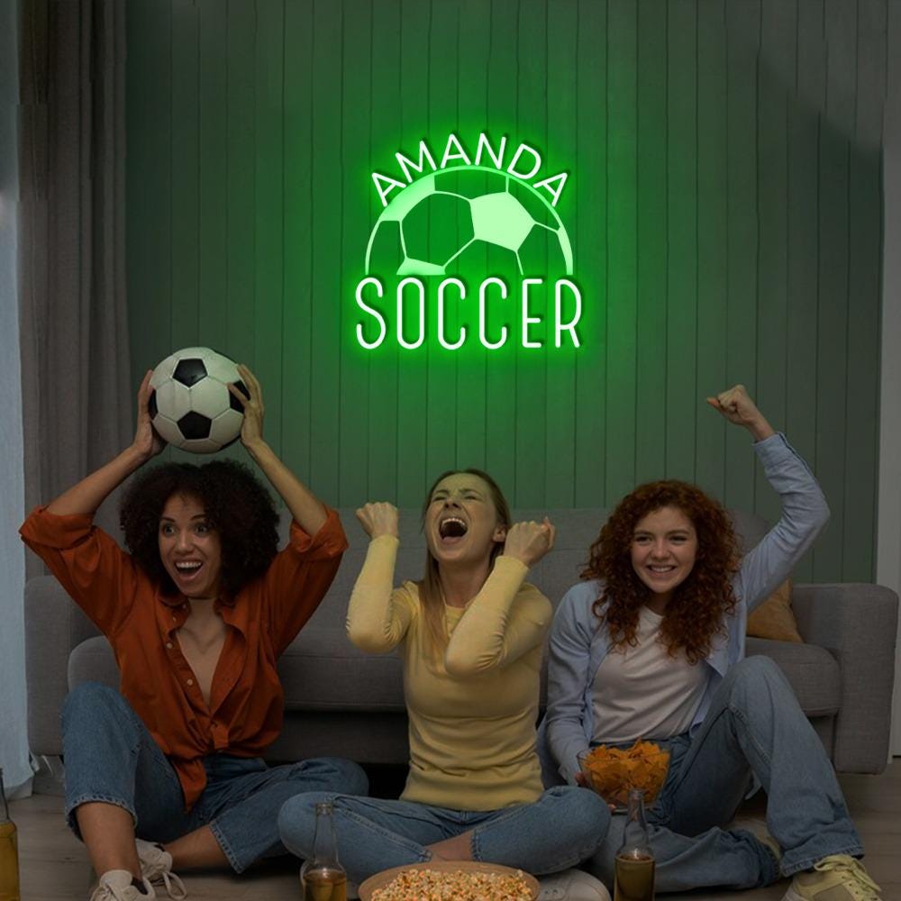 Personalized Soccer Mom Neon Sign, Custom Soccer Mama Neon, Customized Soccer Mom Neon Sign, Gift For Mom, Soccer Mama Neon, Gifts For Her